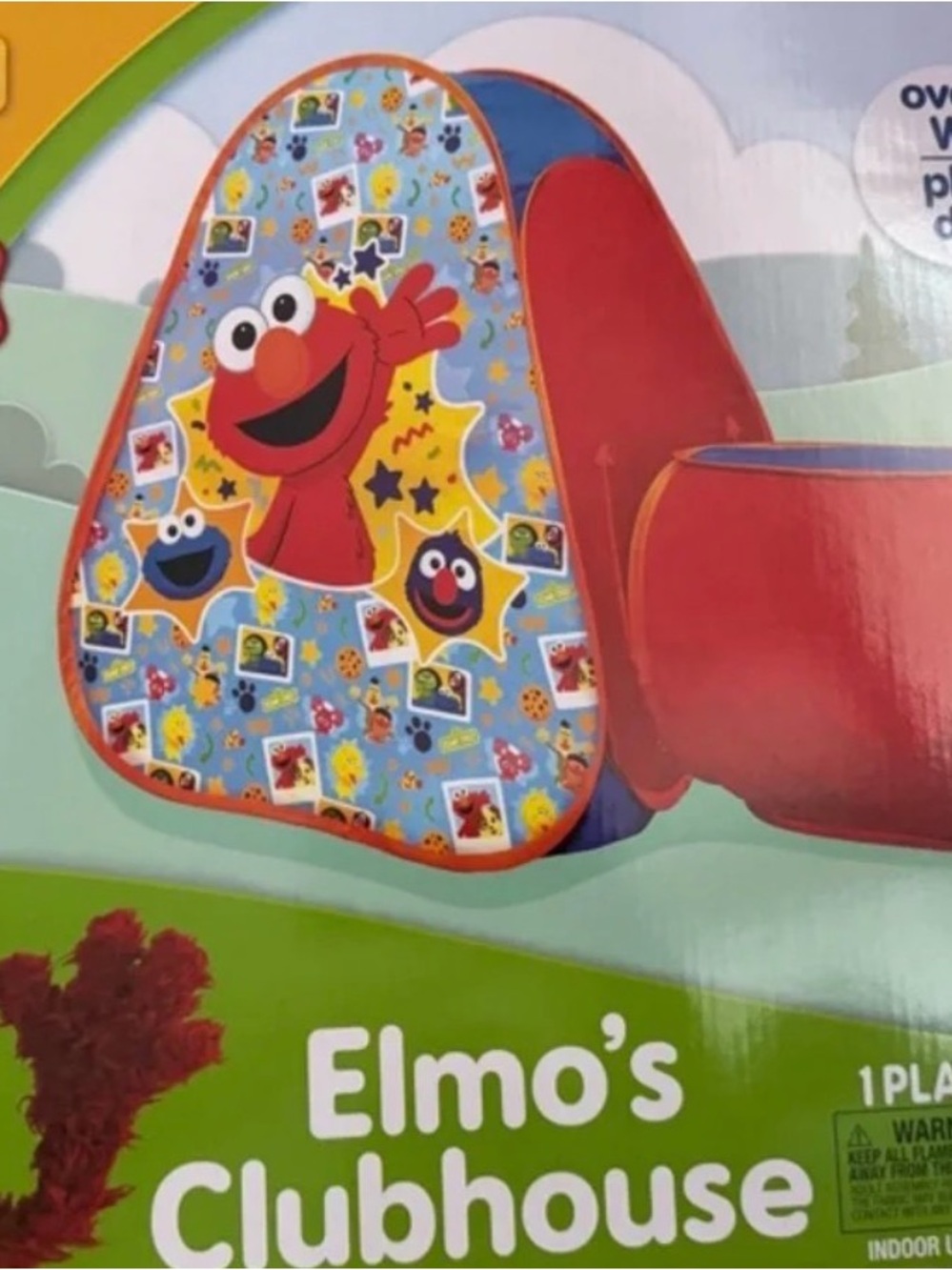 Sesame Street Red Blue Elmo Play Tunnel & Tent